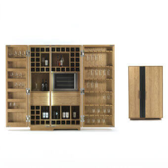 Cambusa Wine / Jumbo Bar Cabinet