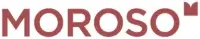 Moroso logo, burgundy color, rounded sans-serif typography with trademark symbol, gradient effect, white background.
