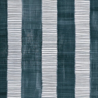 Elegant Wall&Decò Tracciante wallpaper displays vertical stripes in muted gray and teal tones with a smooth, sand-like d.SW d.ecodura™ finish