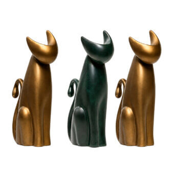 3 The Cat Pack - Unicolor Sculptures