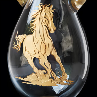 Horse Galopping Drop Amphora