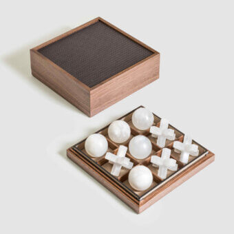 Alabaster Tic Tac Toe Set