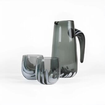 Daktyl Murano Drinking Glass & Pitcher