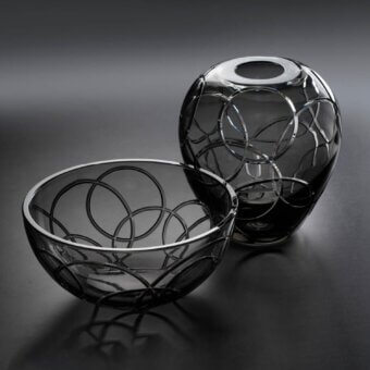 Circle Round Bowl & Orcio Vase Set