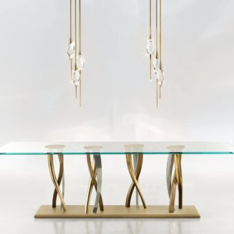 Il Pezzo 8 Table - Glass Top
