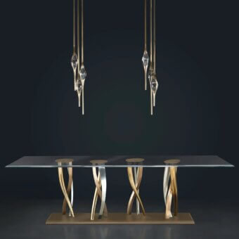 Il Pezzo 8 Table - Glass Top