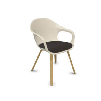 Elephantino Wooden Legs Armchair
