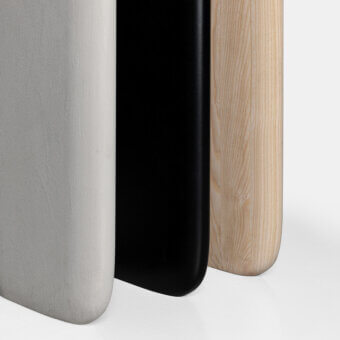 Pala Round Wood/Marble Table
