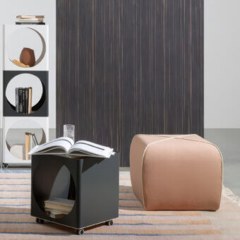 B-Line Crossed Pouf