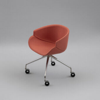 B-Line Bix Office Armchair with Castors