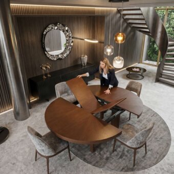 Ozzio Italia Brixton Extendable Table - RDS