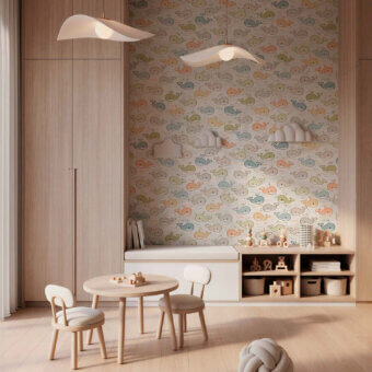 Luxury Tecnografica Italian Wallcoverings modular wallcovering with digital printing clarity and tactile textured finish