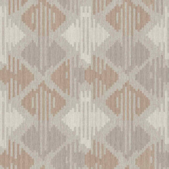 Sophisticated Tecnografica Italian Wallcoverings modular wallcovering with synthetic material roll format in off white and taupe matte textured geometric design