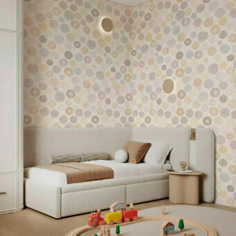 Sophisticated Tecnografica Italian Wallcoverings wallcovering featuring continuous digital print with matte textured finish