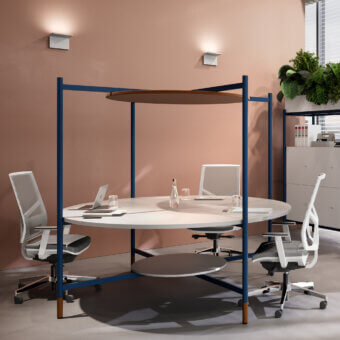 Codutti 2BE Office Round Workstation Table