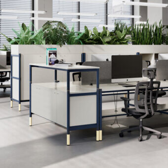 Codutti 2BE Office 6-Seat Workstation Desk