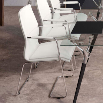 Codutti Genesis Office Armchair with Sled Base