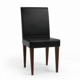 Luxury JR Home John Richmond Pat JR-163 chair with geometric silhouette matte black finish laser-etched tribal upholstery