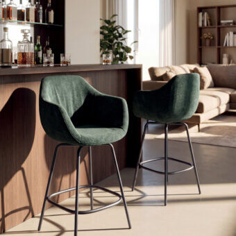 Ozzio Italia Flow Swivel Stool