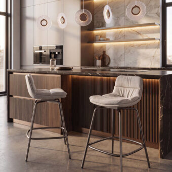 Ozzio Italia Hug Swivel Stool