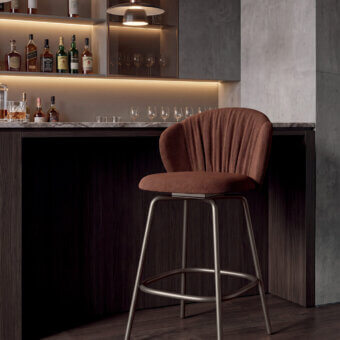 Ozzio Italia Vanity Swivel Stool